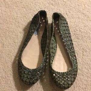 Prada woven ballet flats